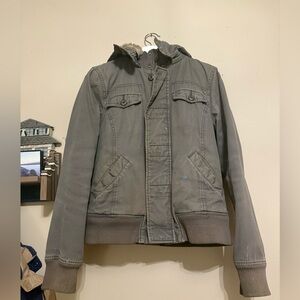 Aritzia “older tna” removable hood jacket